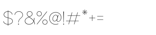 Solen Soft Thin Font OTHER CHARS