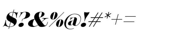 Solena Pro Black italic Font OTHER CHARS