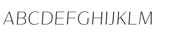 Soleste ExtraLight Italic Font UPPERCASE