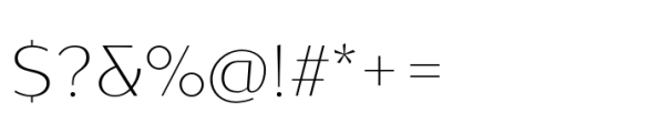 Soleste ExtraLight Font OTHER CHARS