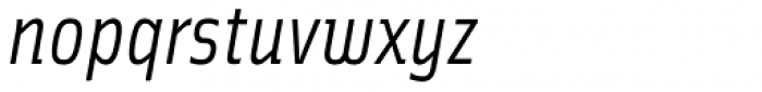 Solex Italic Font LOWERCASE