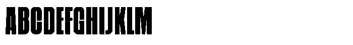 Solid Contact Condensed Font UPPERCASE