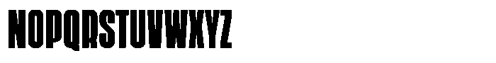Solid Contact Condensed Font UPPERCASE