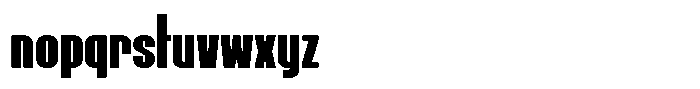 Solid Contact Condensed Font LOWERCASE