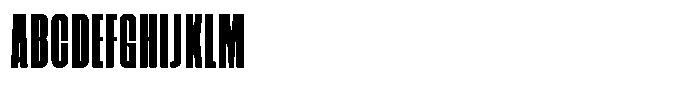Solid Contact Ultra Condensed Font UPPERCASE