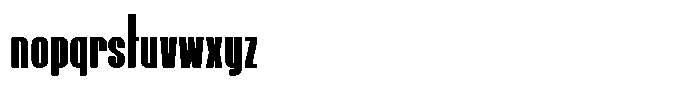 Solid Contact Ultra Condensed Font LOWERCASE