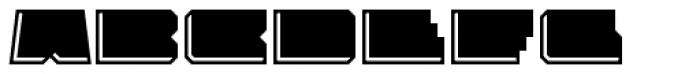 Solida Engraved Wide Font LOWERCASE