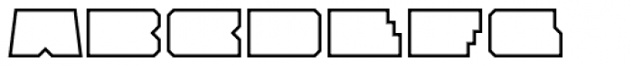 Solida Outline Wide Font LOWERCASE