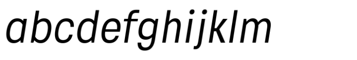 Soliden Condensed Oblique Font LOWERCASE