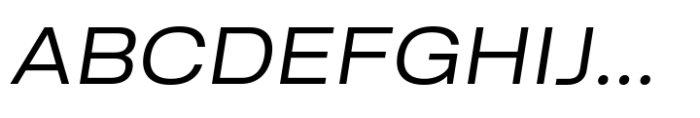 Soliden Expanded Oblique Font UPPERCASE
