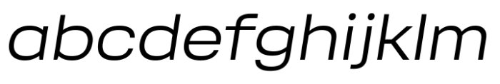 Soliden Expanded Oblique Font LOWERCASE