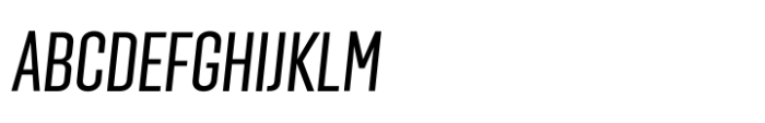 Solido Compressed Cm Book Italic Font UPPERCASE