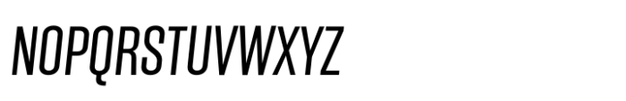 Solido Compressed Cm Book Italic Font UPPERCASE