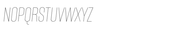Solido Compressed Cm Hairline Italic Font UPPERCASE