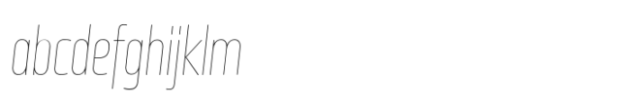 Solido Compressed Cm Hairline Italic FONT