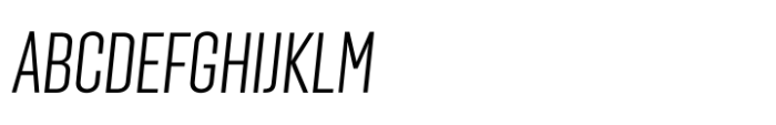 Solido Compressed Cm Light Italic Font UPPERCASE
