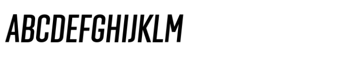 Solido Compressed Cm Medium Italic Font UPPERCASE