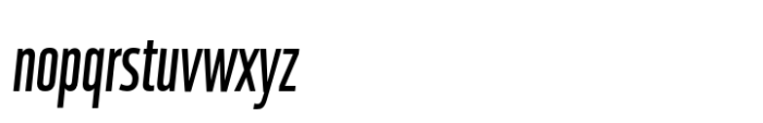 Solido Extra Compressed Book Italic Font LOWERCASE