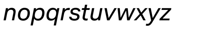 Solidus Italic Font LOWERCASE