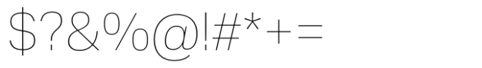 Solidus Open Hairline Font OTHER CHARS