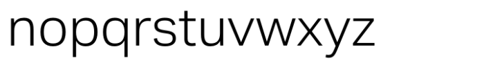 Solidus Open Light Font LOWERCASE