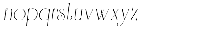 Solingen Light Italic Font LOWERCASE