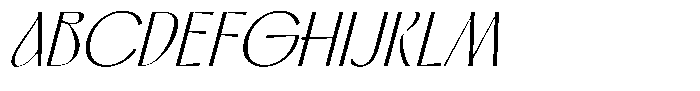 Solistice Nova Oblique Font UPPERCASE
