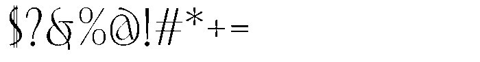 Solistice Nova Regular Font OTHER CHARS