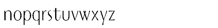 Solistice Nova Regular Font LOWERCASE