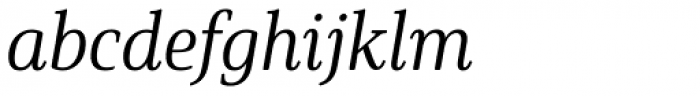 Solitas Serif Cond Book Italic Font LOWERCASE