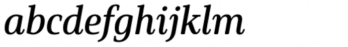 Solitas Serif Cond Demi Italic Font LOWERCASE