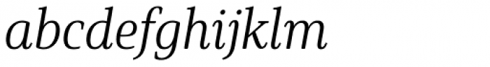 Solitas Serif Cond Light Italic Font LOWERCASE