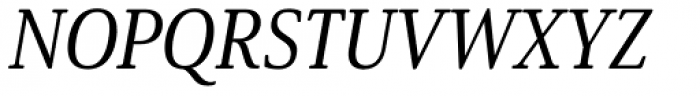Solitas Serif Cond Medium Italic Font UPPERCASE