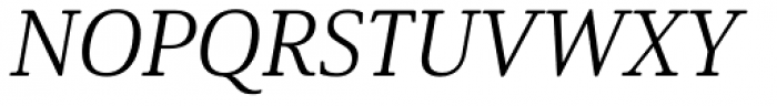 Solitas Serif Ext Book Italic Font UPPERCASE