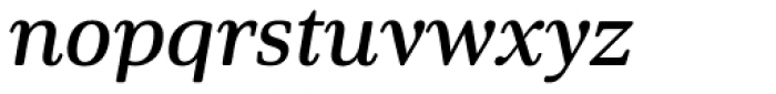 Solitas Serif Ext Demi Italic Font LOWERCASE