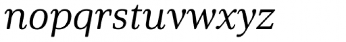 Solitas Serif Ext Regular Italic Font LOWERCASE