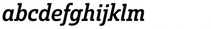 Solitas Slab Con Medium Italic Font LOWERCASE