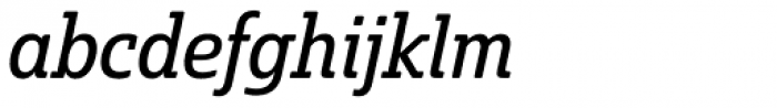 Solitas Slab Con Regular Italic Font LOWERCASE