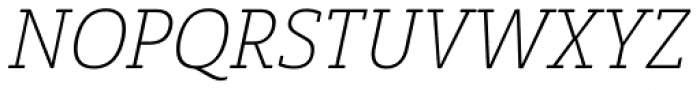 Solitas Slab Nor Thin Italic Font UPPERCASE
