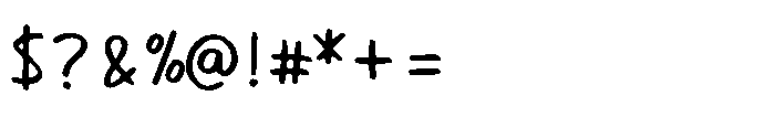 Solitude Marker Font OTHER CHARS