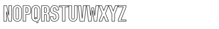 Solivor Outline Font UPPERCASE