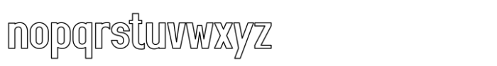Solivor Outline Font LOWERCASE