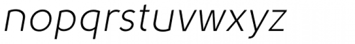 Solomon Sans Book Italic Font LOWERCASE