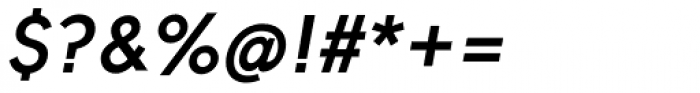 Solomon Sans SemiBold Italic Font OTHER CHARS
