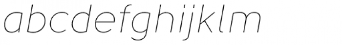 Solomon Sans Thin Italic Font LOWERCASE