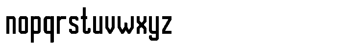 Solvane Bold Font LOWERCASE
