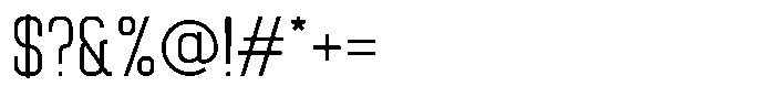Solvane Regular Font OTHER CHARS