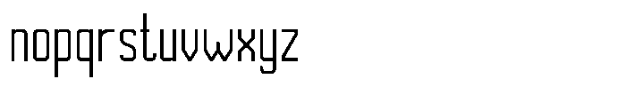 Solvane Regular Font LOWERCASE