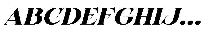 Solvea Heavy Italic Font UPPERCASE