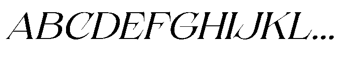 Solvea Italic Font UPPERCASE